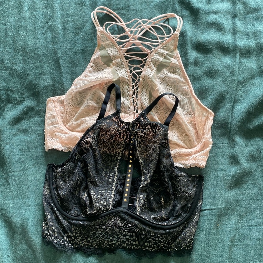 Victoria Secret Lace Bralette Bundle size M/ 34C